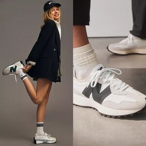 New Balance Retro 70s Style Sneakers 7.5 Low Profile Lace Up Casual Athletic